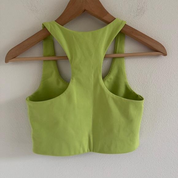 Girlfriend Collective Lime Green Sports Bra - Picture 7 of 7